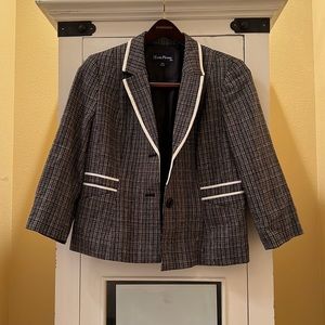 Petite Evan Picone 3/4 length sleeve Blazer size 12 second hand